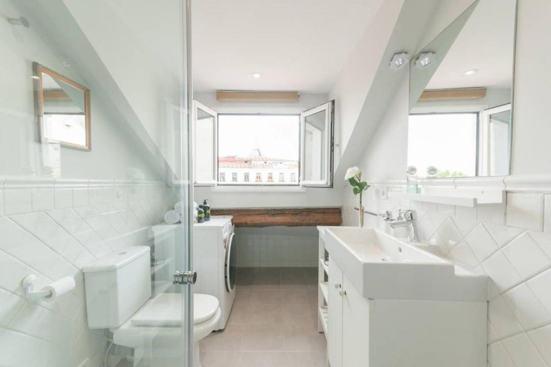 Cozy One-Bedroom Penthhouse La Latina Madrid Eksteriør billede